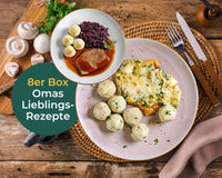 Omas Lieblingsrezepte von HOFMANNs: Käsespätzle, Knödel, Braten & Rotkohl – traditionelle Klassiker.