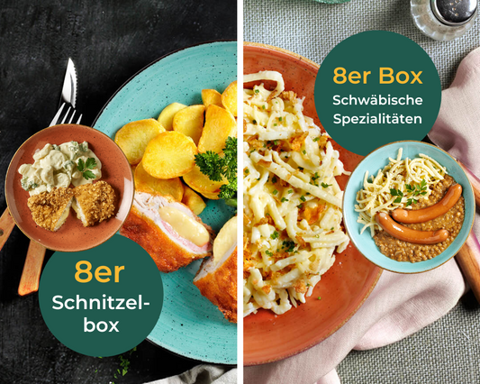 Schnitzel-Box + "Schwäbische Spezialitäten"
