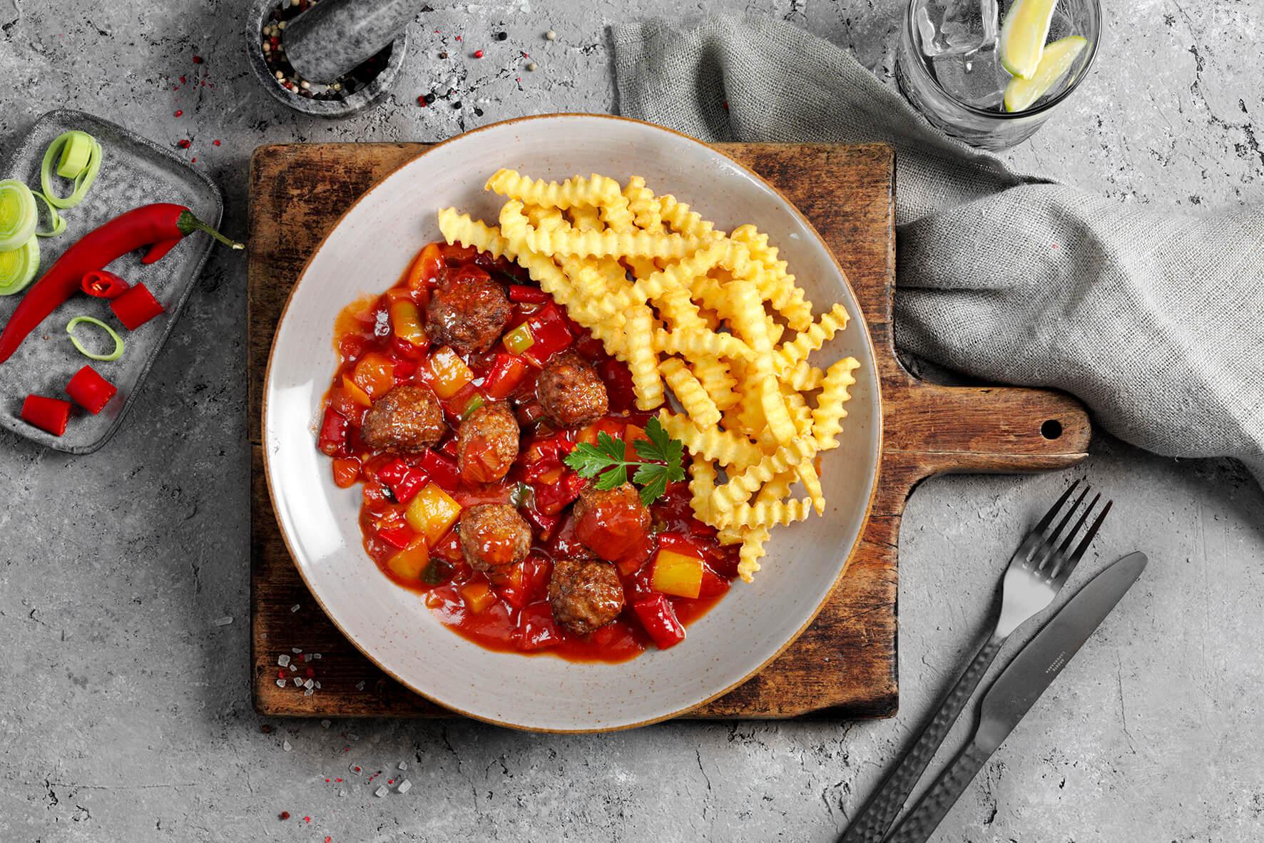 Feurige Rindfleischbällchen – HOFMANNs Feurige Rindfleischbällchen – HOFMANNs