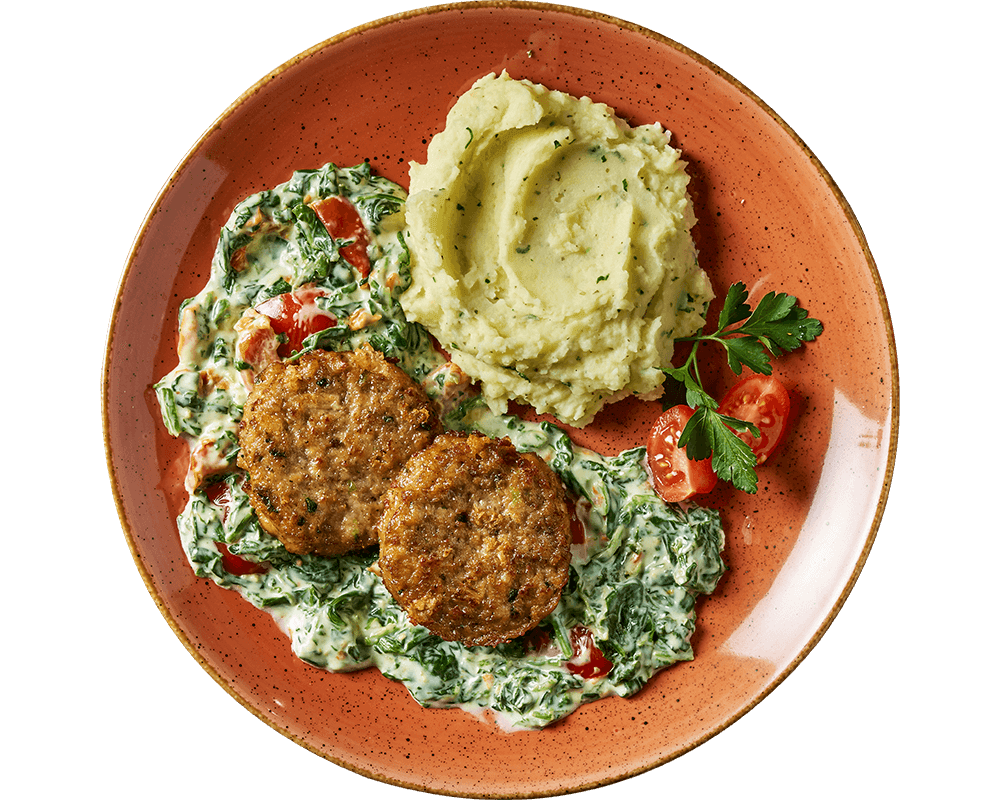 Frikadelle Rustika auf Wirsing mit Kartoffelstampf