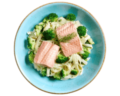 Bandnudeln mit Wildlachs