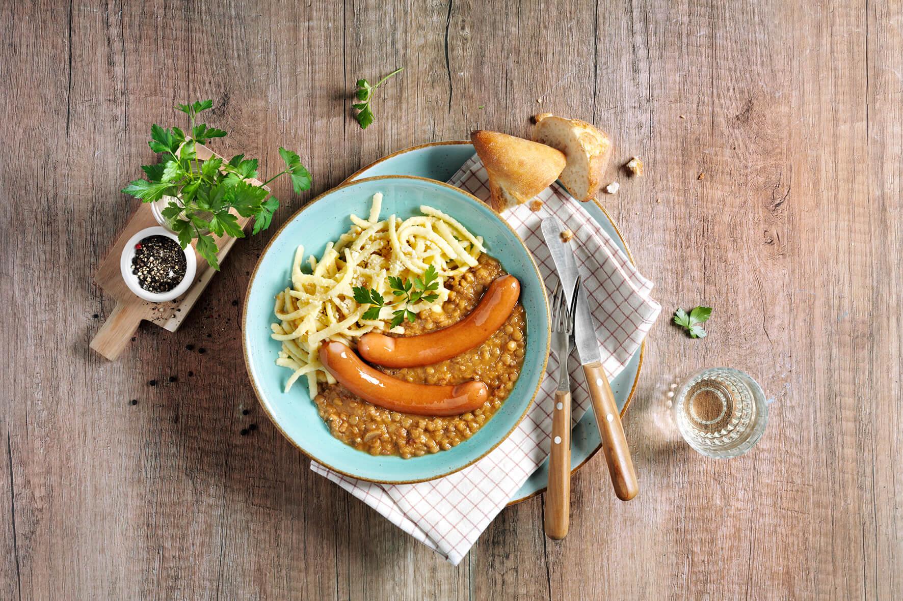 Linsengericht "Schwäbische Art" – HOFMANNs Linsengericht "Schwäbische Art" – HOFMANNs