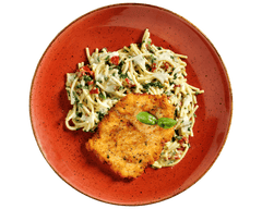 Schnitzel à la carbonara